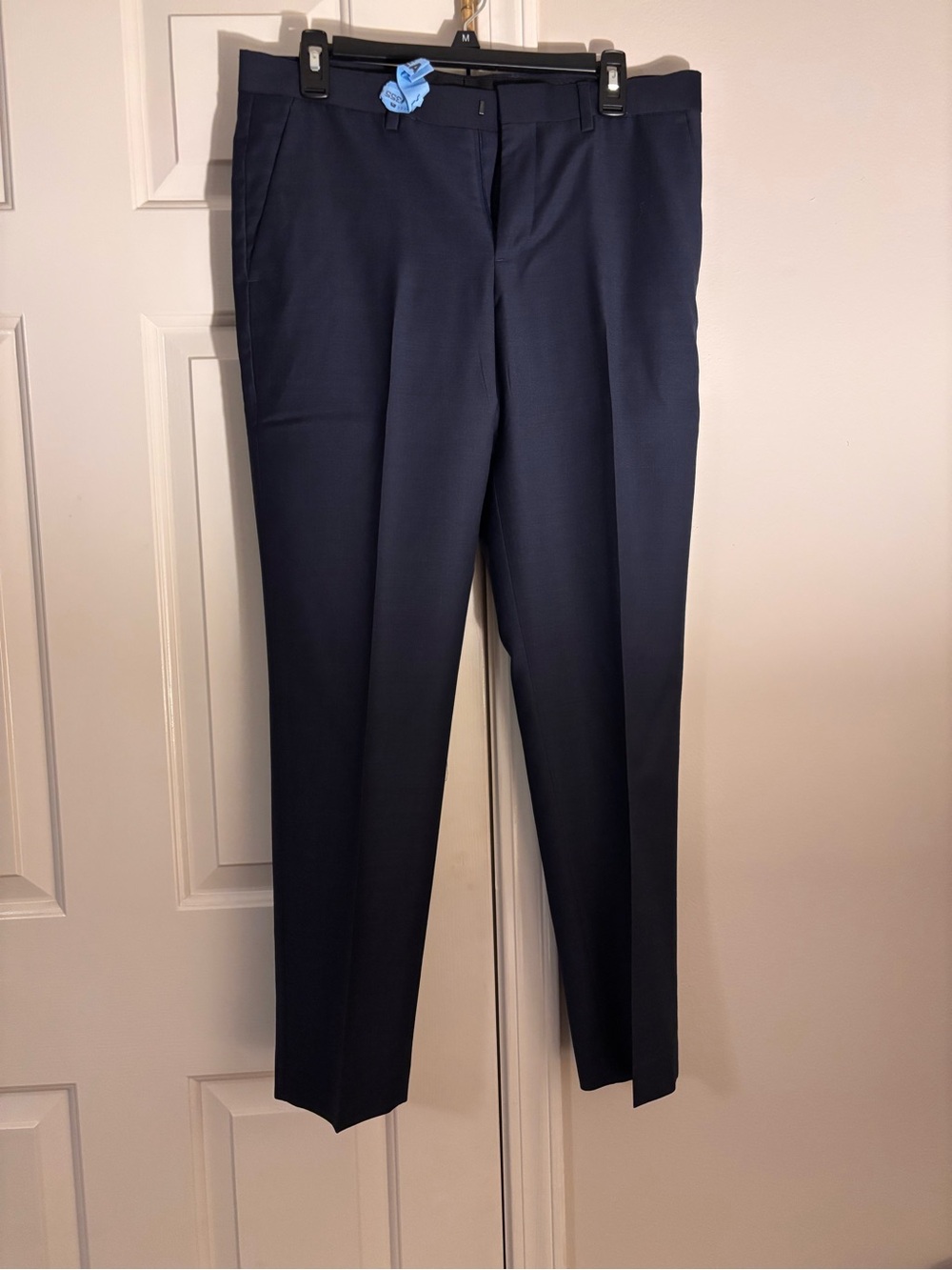 Express Men's Navy Dress Pants - Classic Straight